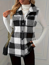 Plaid Button Up Vest Coat OutfitFlow